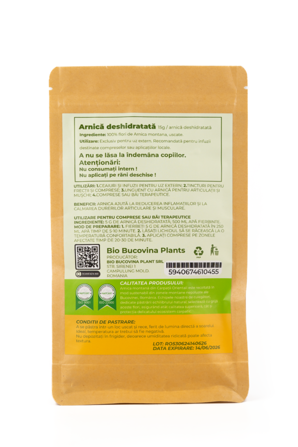 Arnică deshidratată - 15g - Image 2